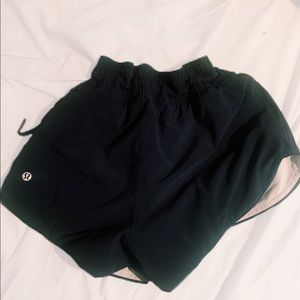 Dark blue and white reversible shorts